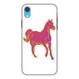 Pink horse tough phone case for iPhone