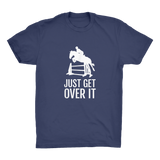 Showjumping horse and rider organic t-shirt