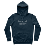 Horse girl organic cotton hoodie