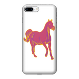 Pink horse tough phone case for iPhone