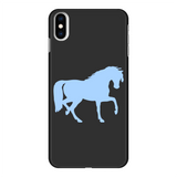 Light blue horse phone case