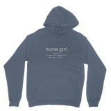 Horse girl adult hoodie