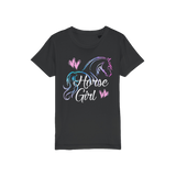 Purple pink pony organic t-shirt