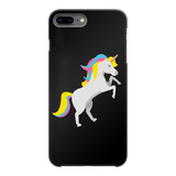 Grey unicorn phone case