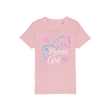 Purple pink pony organic t-shirt