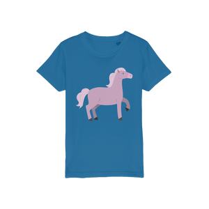 Lilac horse organic t-shirt