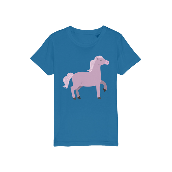 Lilac horse organic t-shirt