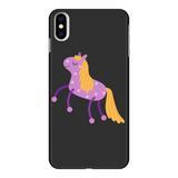 Purple spotty pony phone case