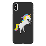 Grey unicorn phone case