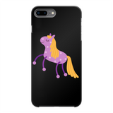 Purple spotty pony phone case