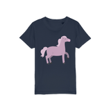 Lilac horse organic t-shirt