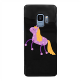 Purple spotty pony phone case