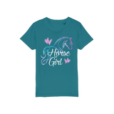 Purple pink pony organic t-shirt