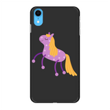 Purple spotty pony phone case