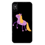 Purple spotty pony phone case