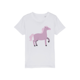 Lilac horse organic t-shirt