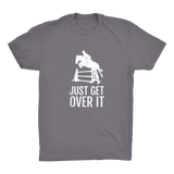 Showjumping horse and rider organic t-shirt