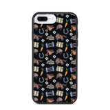 Horse pattern biodegradable iphone case in black