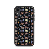 Horse pattern biodegradable iphone case in black