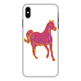 Pink horse tough phone case for iPhone