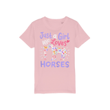 Just a girl... organic t-shirt